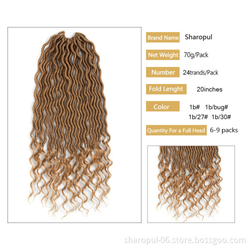 African Hair Extension Dreadlock Crochet Twist Braid Synthetic Weave Pack Goddess Faux Locs